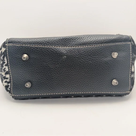 Trinity Ranch Rare Studded Spotted Cowhide Leather Bag Purse & Wallet Crossbody - Picture 10 of 11